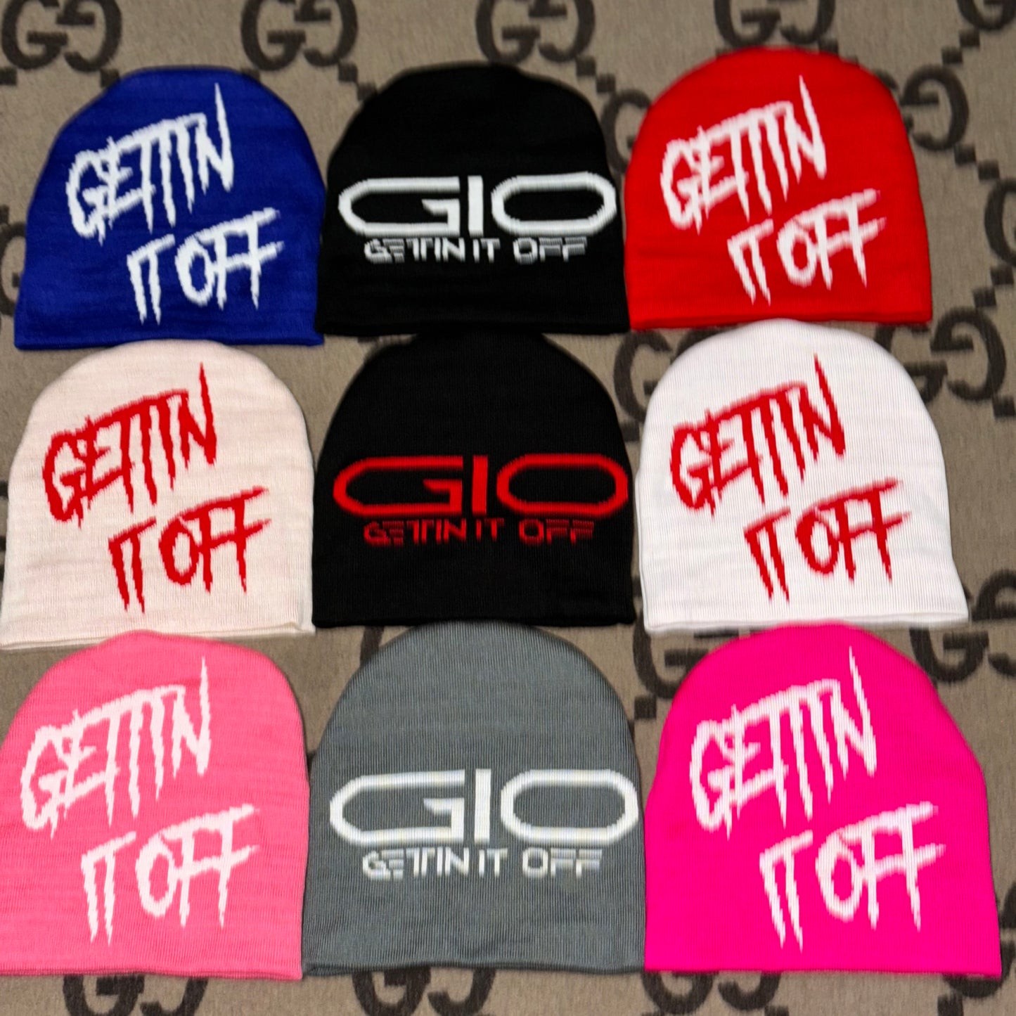 GETTIN IT OFF- Jacquard Beanie