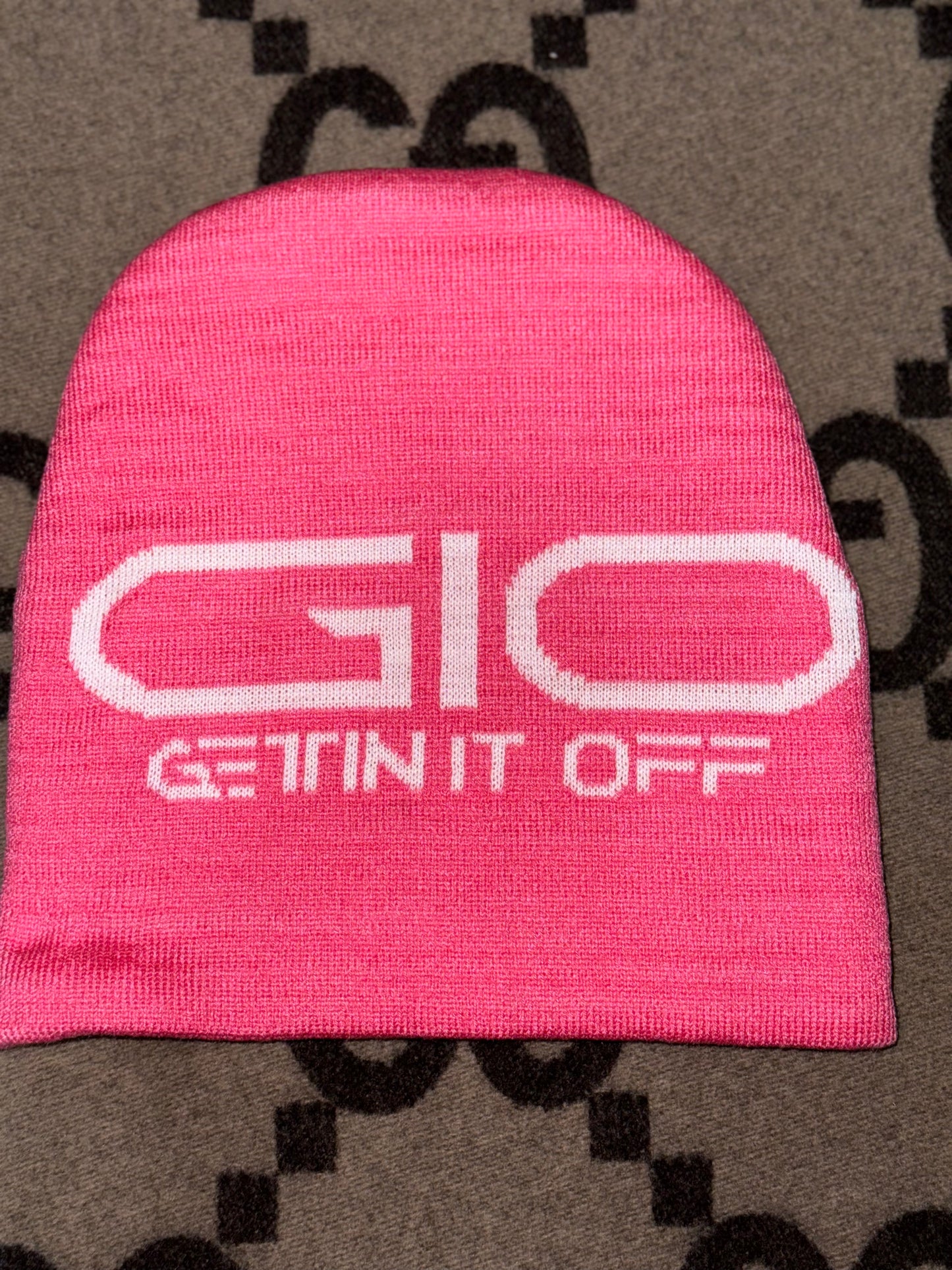 GETTIN IT OFF- Jacquard Beanie