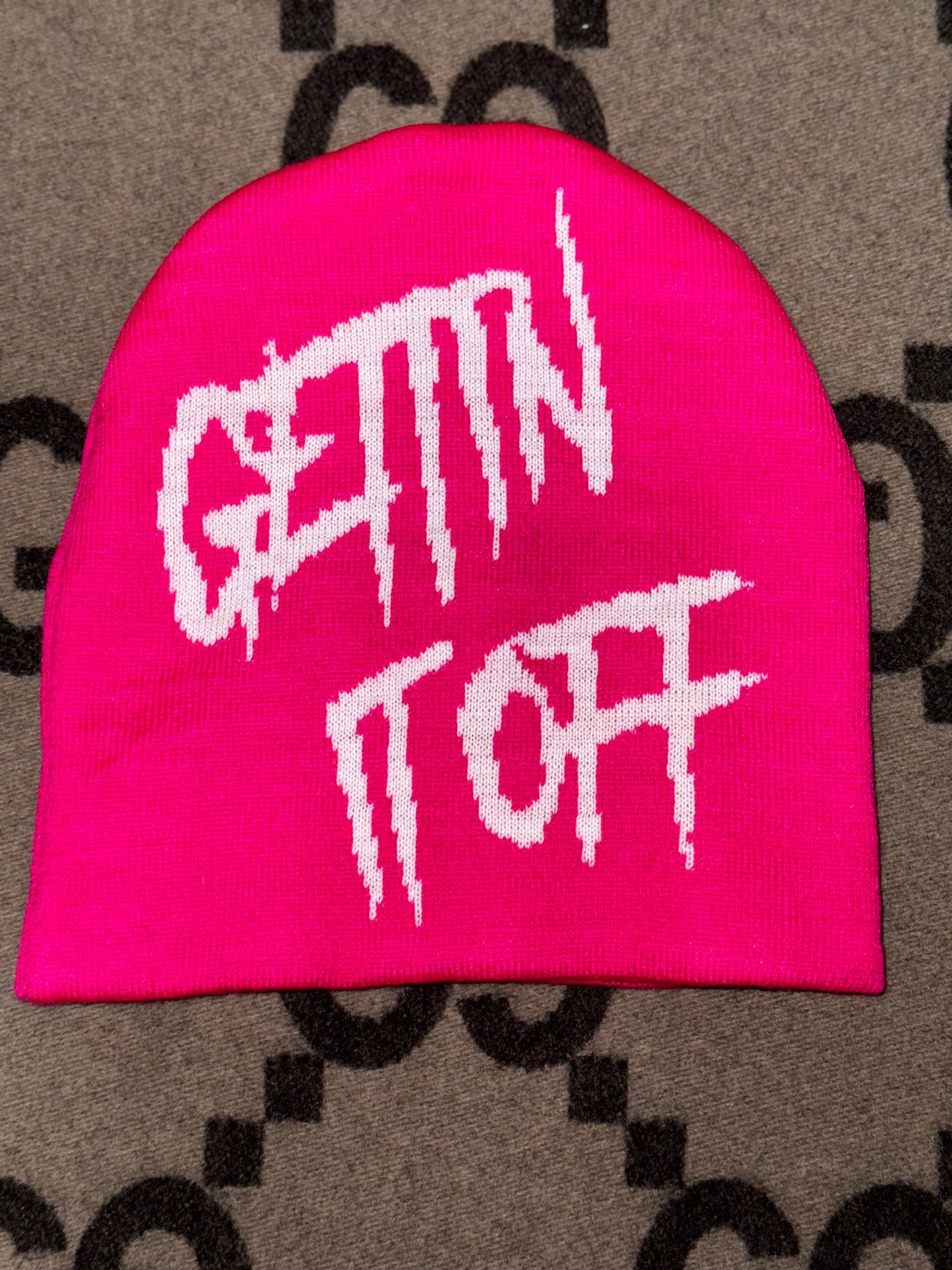 GETTIN IT OFF- Jacquard Beanie