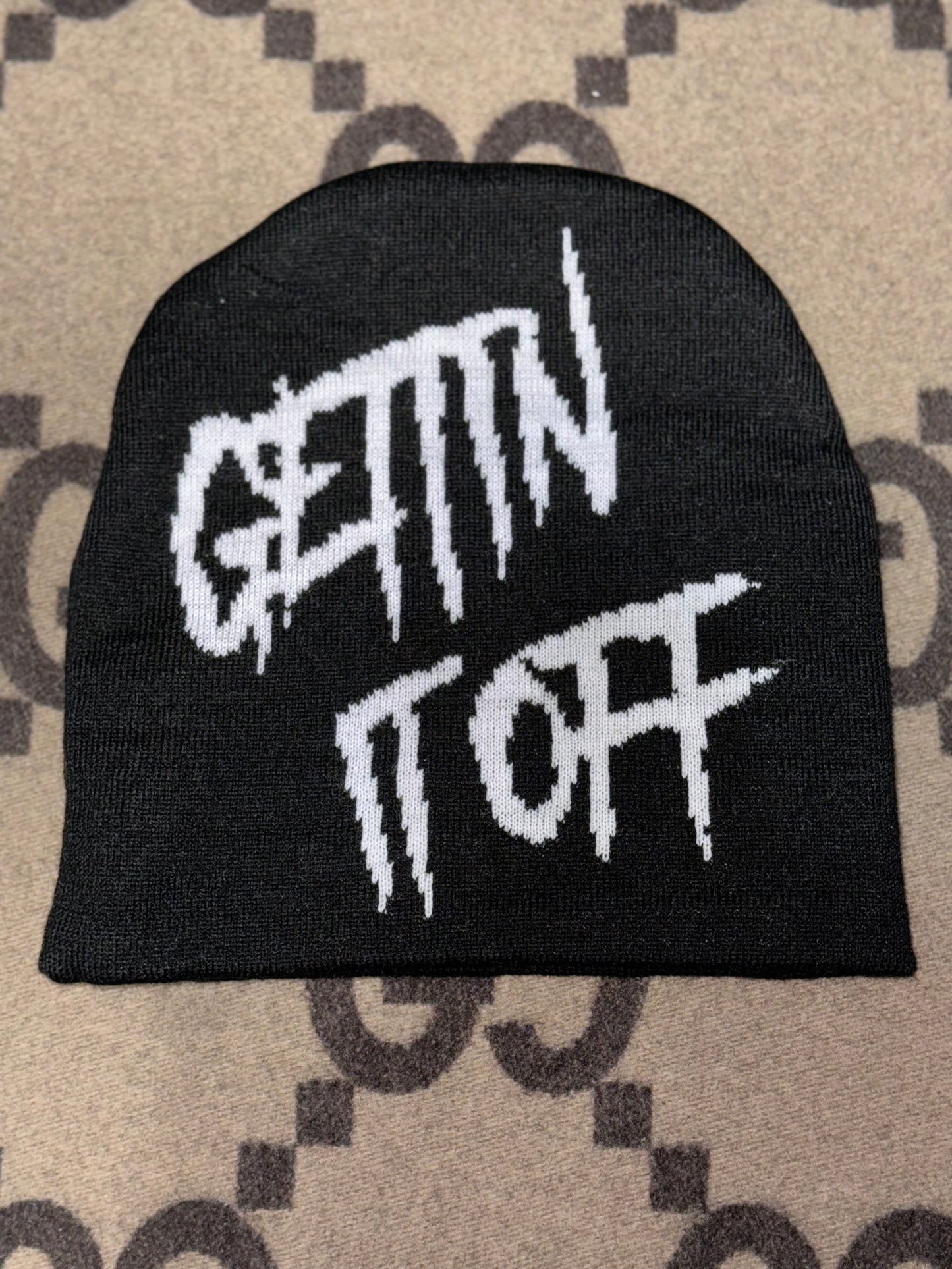 GETTIN IT OFF- Jacquard Beanie